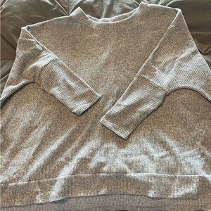 Gray tunic top
